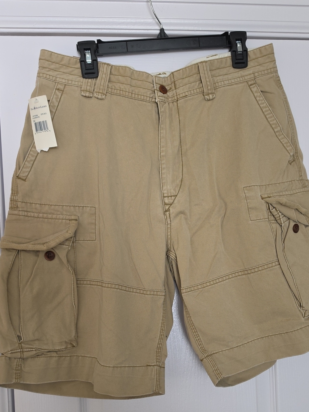 Polo Ralph Lauren Khaki Cargo Shorts - Classic Utility Style - New